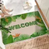 Linen floor MATS, kitchen entrance door MATS, household bathroom floor MATS, anti-slip, water-absorbing, foyer, wear-resistant, new style, fresh and clean Item Picture